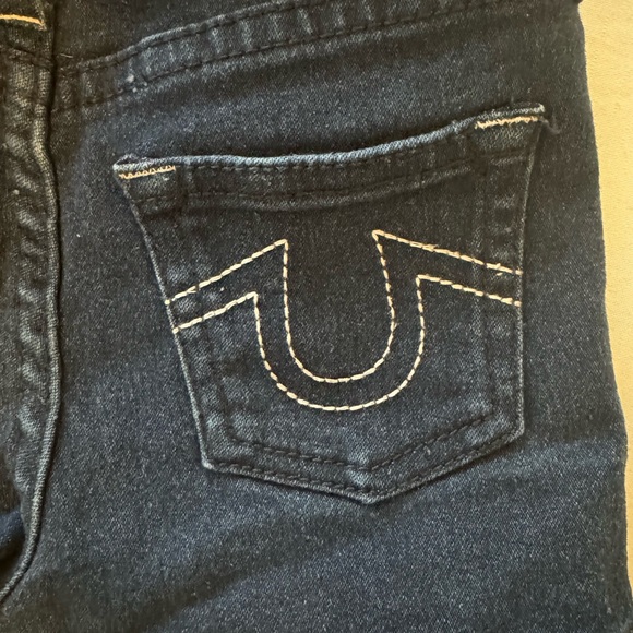 Billy Dark Washed True Religion Shorts - Picture 5 of 6
